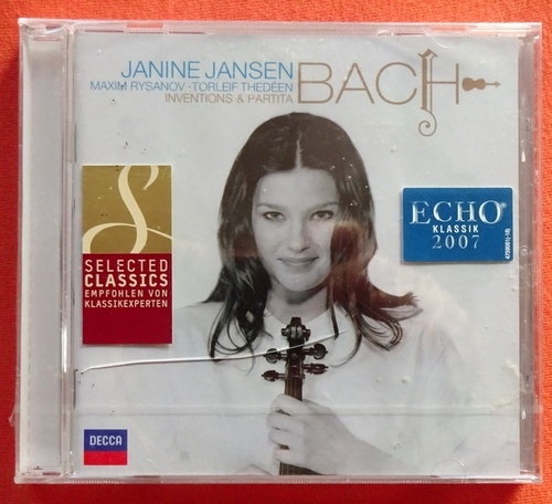 Bach, Johann Sebastian  CD. Janine Jansen. Inventions & Partita (Maxim Rysanov, Thorleif Thedeen) 