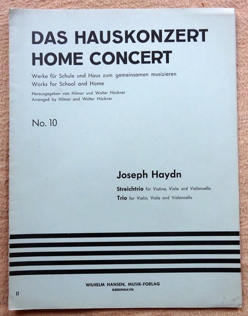 Haydn, Joseph  Streichtrio für Violine, Viola und Violoncello (Barytontrio Nr. 82, bearb. v. Karl Geiringer) 