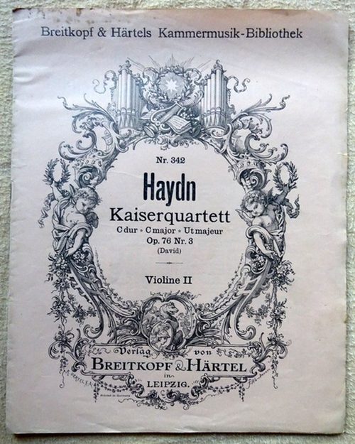 Haydn, Joseph  Kaiserquartett C dur - C major - Ut majeur Op. 76 Nr. 3 (David) (Violine II) 