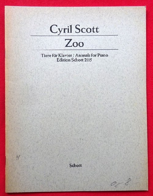 Scott, Cyril  Zoo. Tiere für Klavier / Animals for piano 
