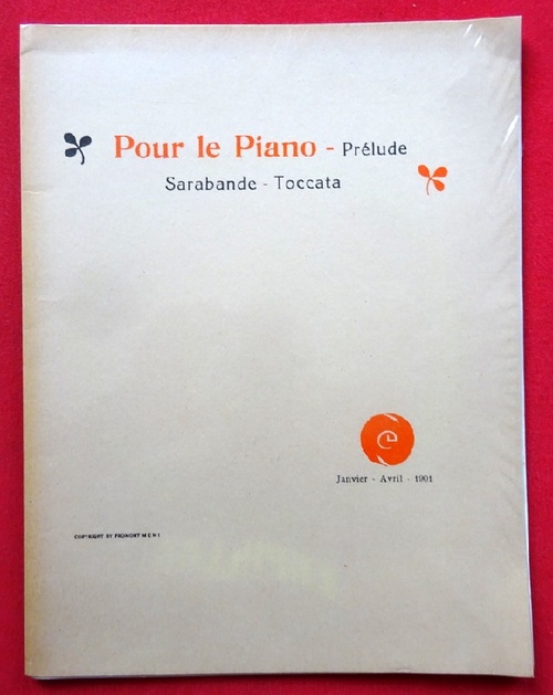 Debussy, Claude  Pour le piano - Prelude Sarabande Toccata 
