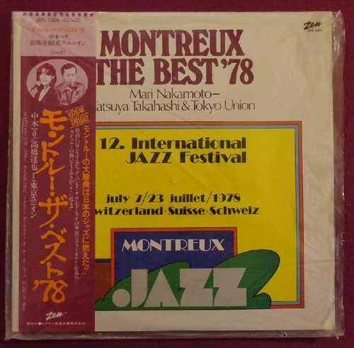 Nakamoto, Mari; Tatsuya Takahashi und Tokyo Union  Montreux The Best '78. 12. International JAZZ Festival july 7/23, juillet / 1978 