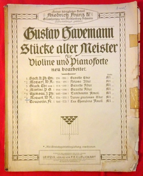 Havemann, Gustav  Mozart. Danse Gracieuse B dur (Violine und Pianoforte) 