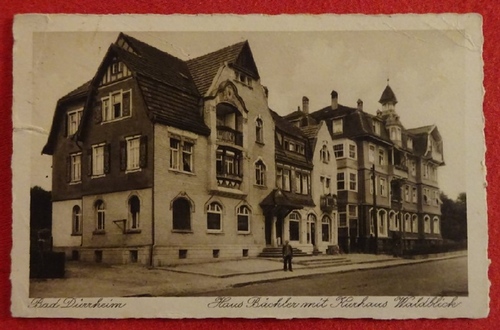   Ansichtskarte AK Bad Dürrheim. Haus Bächler mit Kurhaus Waldblick 
