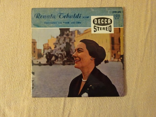 Tebaldi, Renata  Renata Tebaldi singt Opernarien von Verdi und Cilea (Single 45 U/min.) 