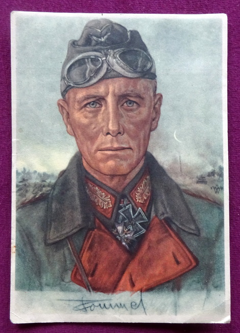 Willrich, W.  Künstler-Ansichtskarte AK Unsere Panzerwaffe v. W. Willrich: Generalfeldmarschall Rommel 