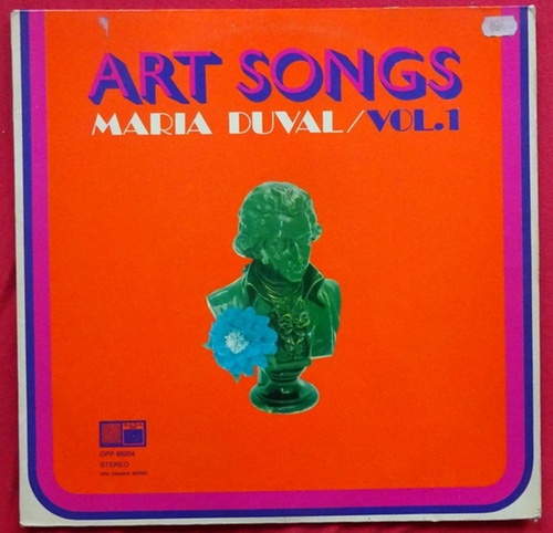 Duval, Maria  Art Songs Vol. 1 (33 1/3 RPM) 
