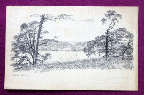Brückner, Max  Ansichtskarte AK Hoch überm See. Havelland (im Druck signiert u. datiert 1919) 