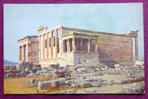   Ansichtskarte AK Athen, Erechtheion (Hinten gedruckt: "Deutsche Studienfahrt nach Griechenland") 