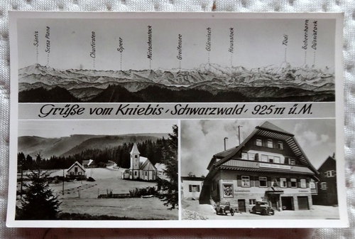   Ansichtskarte AK Grüße vom Kniebis Schwarzwald 