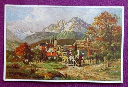   Ansichtskarte AK Künstlerkarte von E. Bahr: Aus bayrischen Bergen: "Berchtesgaden" 