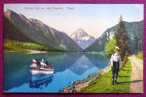   Ansichtskarte AK Plansee (973m) mit Taneller, Tirol (bei Reutte) 