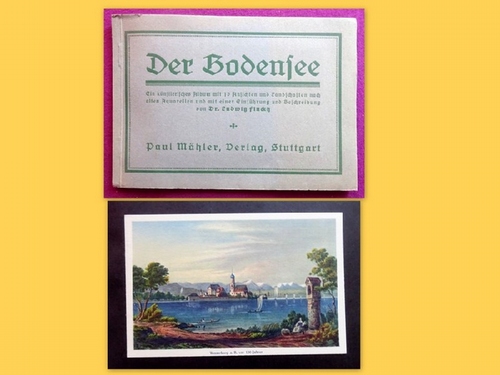 Finckh, Ludwig  Der Bodensee (Ein künstlerisches Album mit 10 Ansichten und Landschaften nach alten Aquarellen und mit einer Einführung und Beschreibung v. Dr. Ludwig Finckh) 