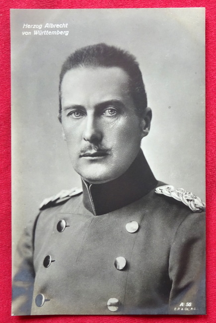 Herzog Albrecht  Ansichtskarte. AK Herzog Albrecht von Württemberg 