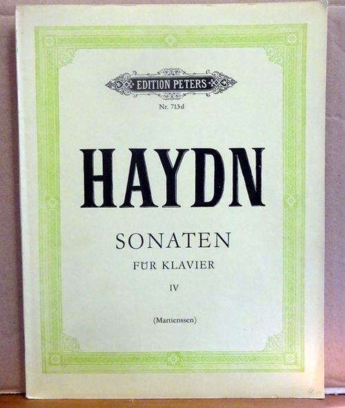 Haydn, Joseph  Sonaten fur Klavier zu zwei Händen Band II + III + IV (Martienssen) 