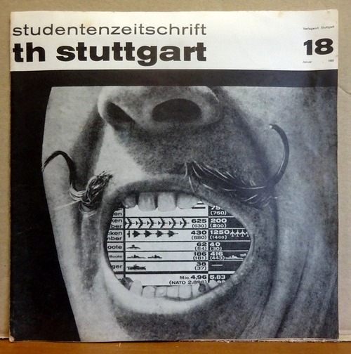 ASTA TH Stuttgart und Walter Häcker  Studentenzeitschrift TH Stuttgart Nr. 18 Januar 1966 