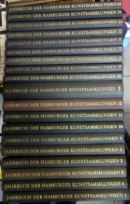 diverse Autoren  Jahrbuch der Hamburger Kunstsammlungen Band 3,4,5,7-12,14/15,16,18-25 (Bd. 14/15 Doppelband) (1958-1980) 
