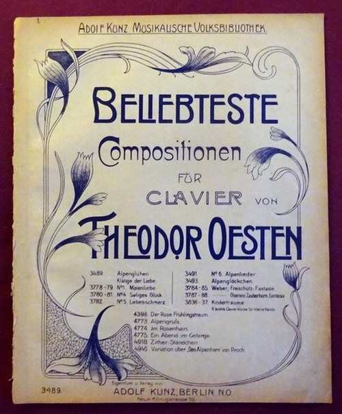 Oesten, Theodor  Alpenglühen. Idylle Op. 193 (Für Clavier) 