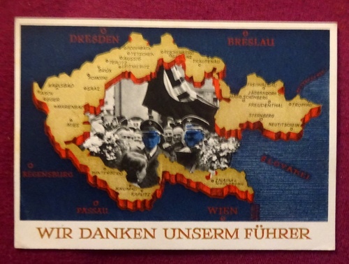   Ansichtskarte AK Ganzsache "Wir danken unserm Führer" (Aufdruckmarke 6 Rpf Deutsches Reich, Stempel Berlin "Heimkehr der Legion Condor 6.6.1939") 