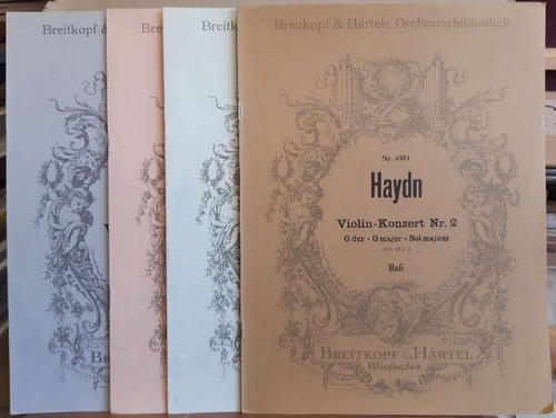 Haydn, Joseph  Violin-Konzert Nr. 2 / G-dur (Stimmhefte Violine I, II, Viola und Baß) 