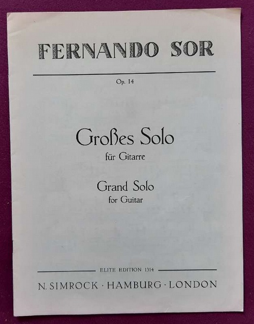 Sor, Fernando  Großes Solo für Gitarre / Grand solo for Guitar Op. 14 