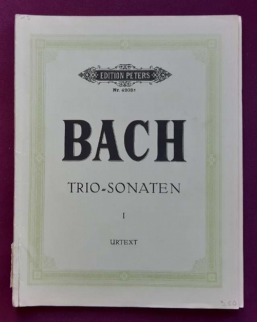 Bach, Johann Sebastian  Triosonaten I (Urtext), Sonata I + III (Urtext; Ludwig Landshoff) 