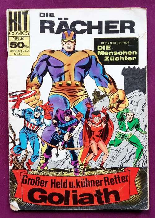 ohne Autor  Hit Comic Nr. 30, Die Rächer (Großer Held und kühner Retter Goliath / Der mächtige Thor und die Menschenzüchter) 