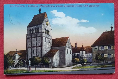   Ansichtskarte AK Insel Reichenau. Münsterkirche, ehemal. Benediktiner-Abtei 