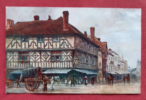 Quatremain, W.W.  Ansichtskarte AK Old Tudor House, High Street. Stratford-on-Avon (Künstlerpostkarte nach W.W. Quatremain) 