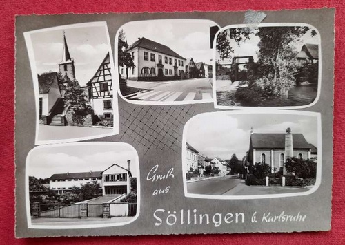   AK Ansichtskarte Gruß aus Söllingen bei Karlsruhe. 5 Ansichten 