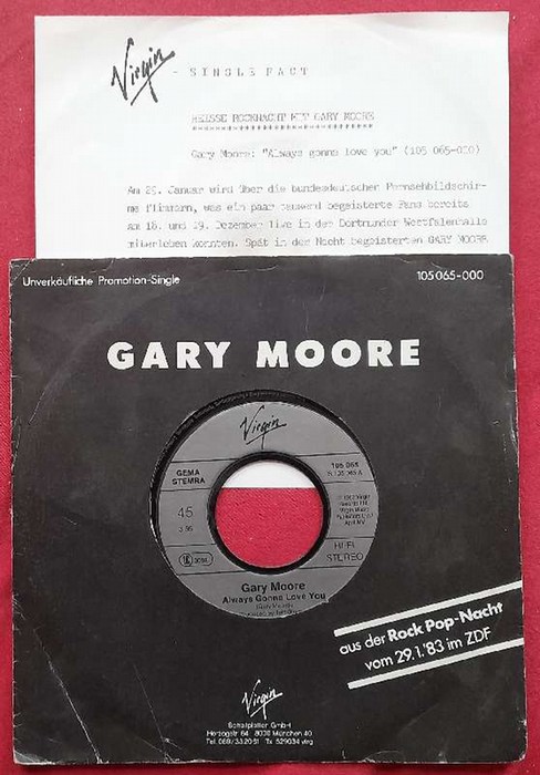 Moore, Gary  Always Gonna Love You (Promo mit Infoblatt zur Rocknacht in Dortmund) 