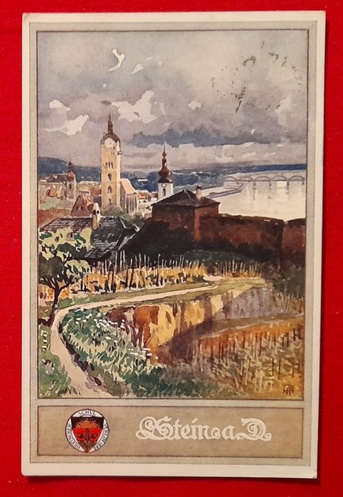   Ansichtskarte AK Stein an der Donau (Künstlerpostkarte. Litho) 