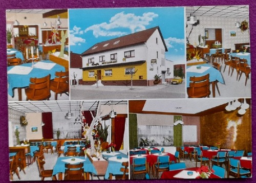  AK Ansichtskarte Karlsdorf Cafe-Restaurant "Schlindwein" Amalienstrasse beim Torbogen 