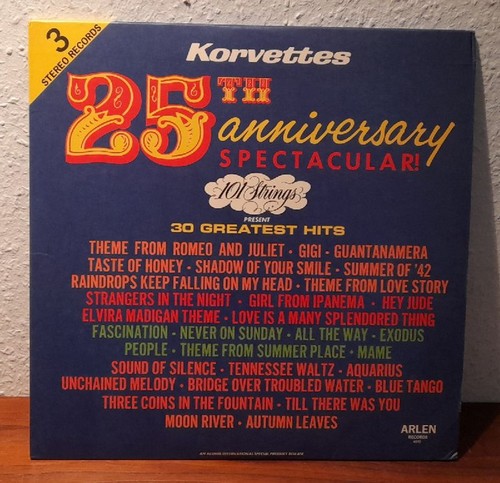 Korvettes  25th anniversary Spectacular ! 101 Strings present 30 Greatest Hits (3LP 33 1/3) 