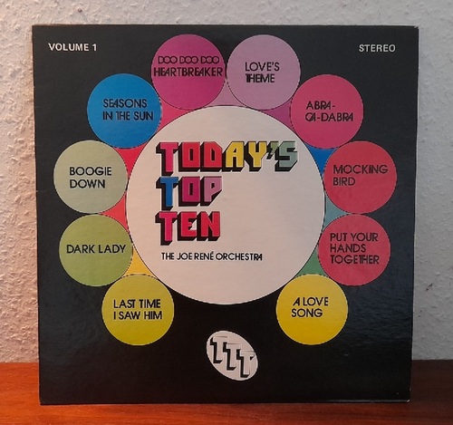 Joe Rene Orchestra  Today's Top Ten Volume 1 LP33 1/3 RPM 
