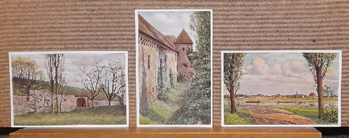 Wagner, E.W.  3 x Ansichtskarte AK Künstlerkarte v. E.W. Wagner Rüsselsheim (1. Mainfeste Karte Nr. 14, 2. Westwall und Burgtor Nr. 17; 3. Festung und Innerer Torturm Nr. 18) 