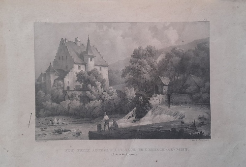 Villeneuve, Jules-Louis-Frédéric (1796-1842)  Vue prise auprès du village de Dornach-au-pont (Canton de Soleure) 