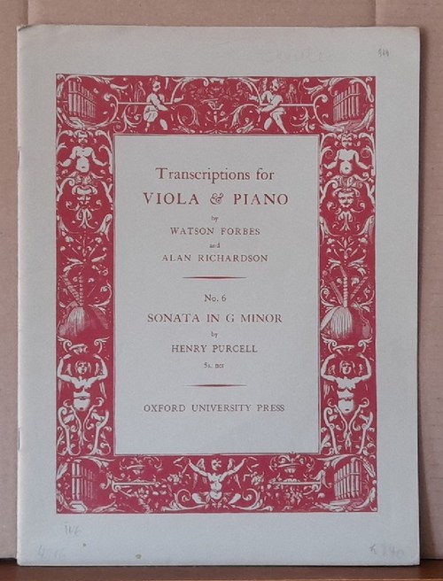 Purcell, Henry  Sonata in G Minor for Viola and Pianoforte (by Watson Forbes and Alan Richardson) 
