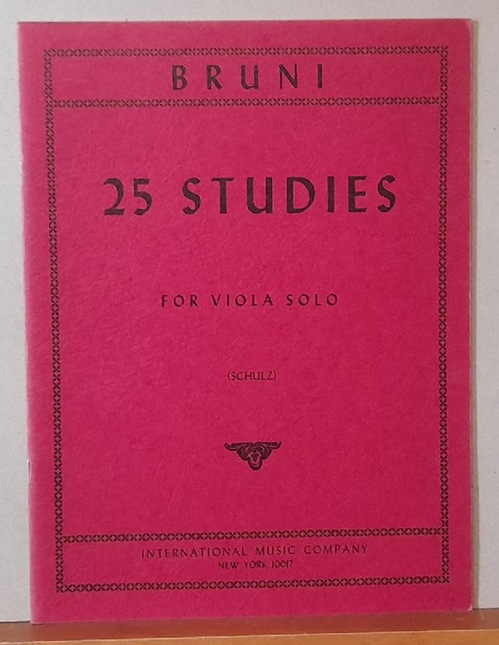 Bruni, Antoine-Barthelemy (1757-1827)  25 Studies for Viola Solo (Schulz) 