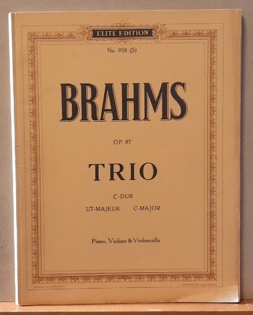 Brahms, Johannes  Trio C-Dur Op. 87 für Piano, Violino & Violoncello (Übertragung v. Wilhelm Altmann) 