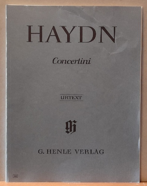 Haydn, Joseph  Concertini für Klavier mit zwei Violinen und Violoncello (Urtext) (nach den ältesten Abschriften hg. v. Horst Walter. Fingersatz Hans-Martin Theopold) 