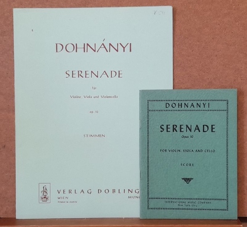 Dohnanyi, Ernst von  Serenade für Violine, Viola und Violoncello Op. 10 (Stimmen + Score) 