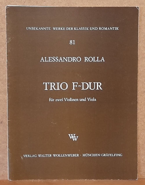 Rolla, Alessandro (1757-1841)  Trio F-Dur für zwei Violinen und Viola 