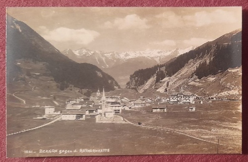   Ansichtskarte AK Bergün gegen die Rothornkette 