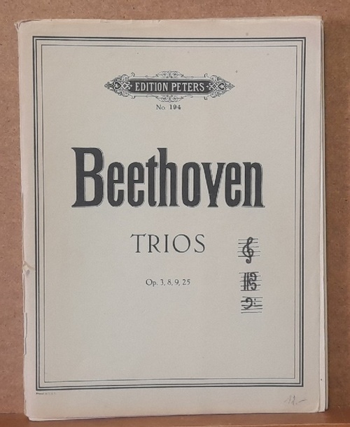 Beethoven, Ludwig van  Trios für Violine, Viola, Violoncell und Serenade für Flöte, Violine, Viola (Neue Ausgabe von Carl Herrmann und Paul Grümmer) 