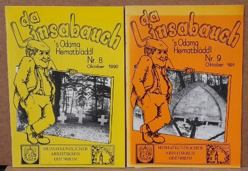 diverse  da Linsabauch Nr. 8 (Oktober 1990) + Nr. 9 (Oktober 1991) (s`Odama Heimatblädl) (Anmerkung: Odenheimer Heimatblatt) 