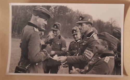 Bataillon 55  Ansichtskarte AK Soldaten der Deutschen Wehrmacht Btl. 2/55 1939 Weisweil (so hinten handschriftlich) 