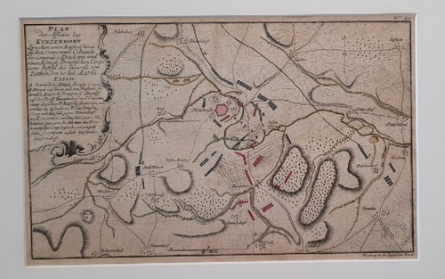   Plan der Affaire bei Kunzendorf, Ziethen den 30. Juli 1761 (Zwischen einen Kayserl. Königlichen Corps, unter Comando des Genrals v. Draskowiz, und einen Königl. Preussischen Corps, unter Befehl des Generals von Ziethen, den 30. Iul: A: 1761) 