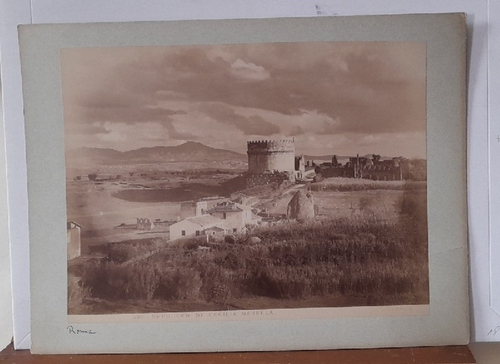  Orig.Fotografie ROMA ROM Sepolcro di Cecilia Metella um 1870 Grabmal 