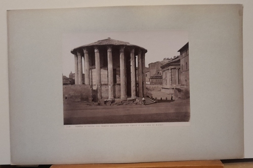   Orig. Fotografie ROM ROMA Tempio di Vesta col Tempio della Fortuna Virile e la Casa di Rienzi 